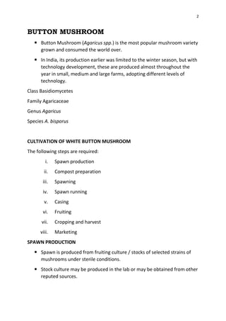 Mushroom cultivation pdf | PDF