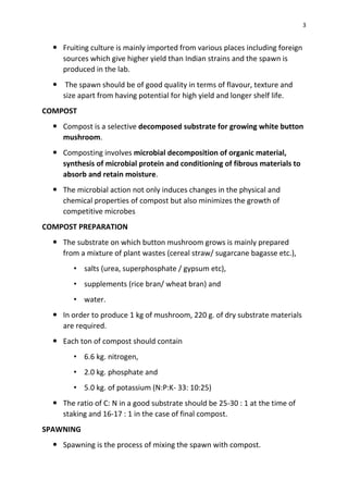 Mushroom cultivation pdf | PDF