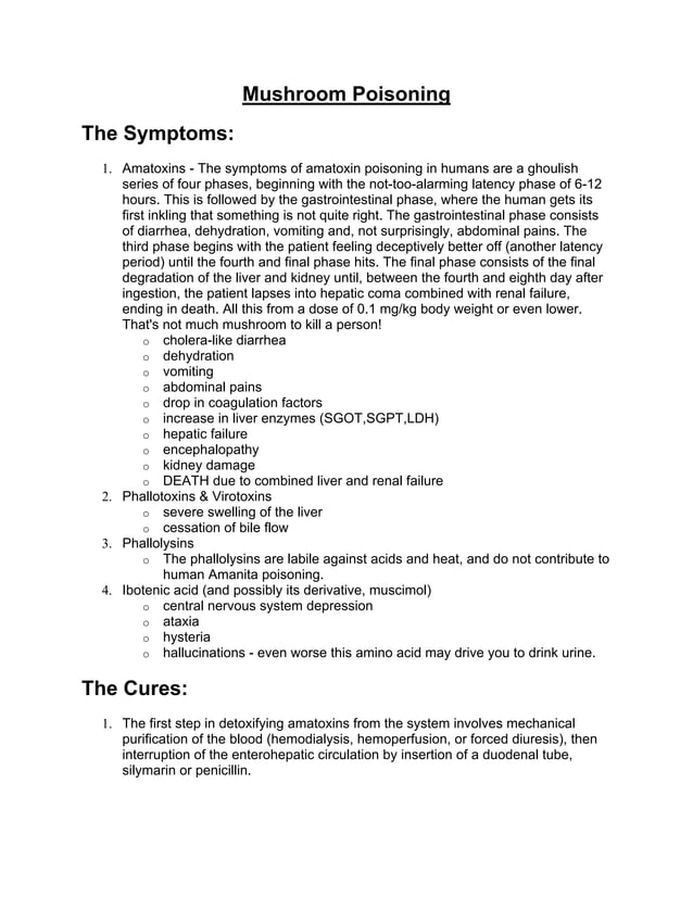 Mushroom poisoning PDF