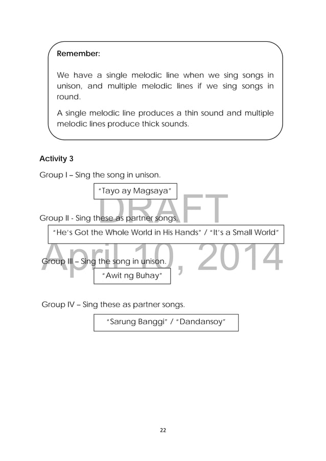 K TO 12 GRADE 3 LEARNING MATERIAL IN MUSIC PDF