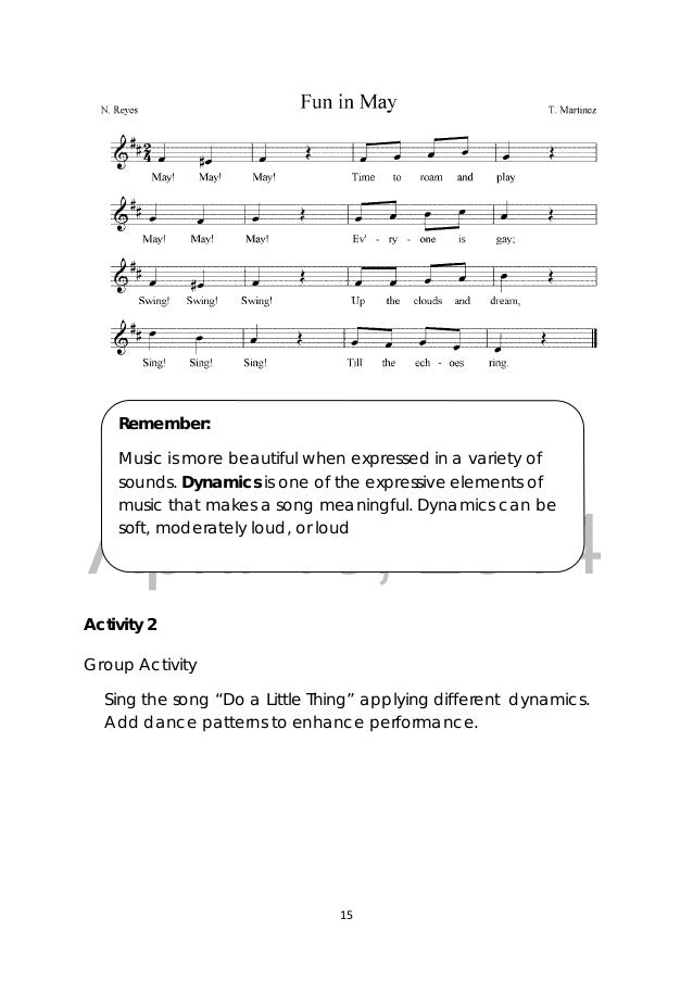 K TO 12 GRADE 3 LEARNING MATERIAL IN MUSIC