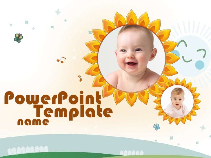music baby ppt template