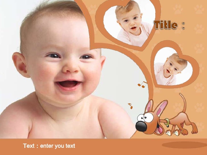 Music Baby PPT Template