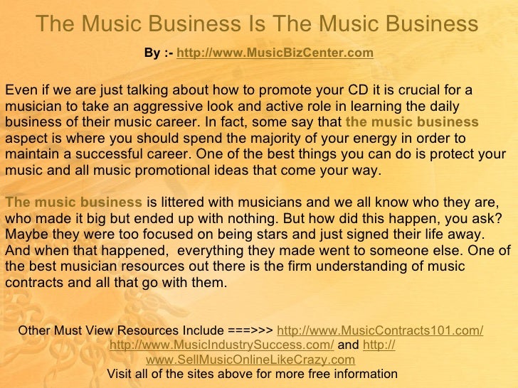 The Music Business Is The Music Business