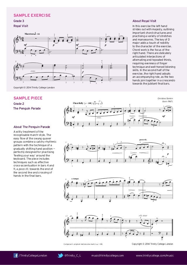 Trinity Piano Grade Exam