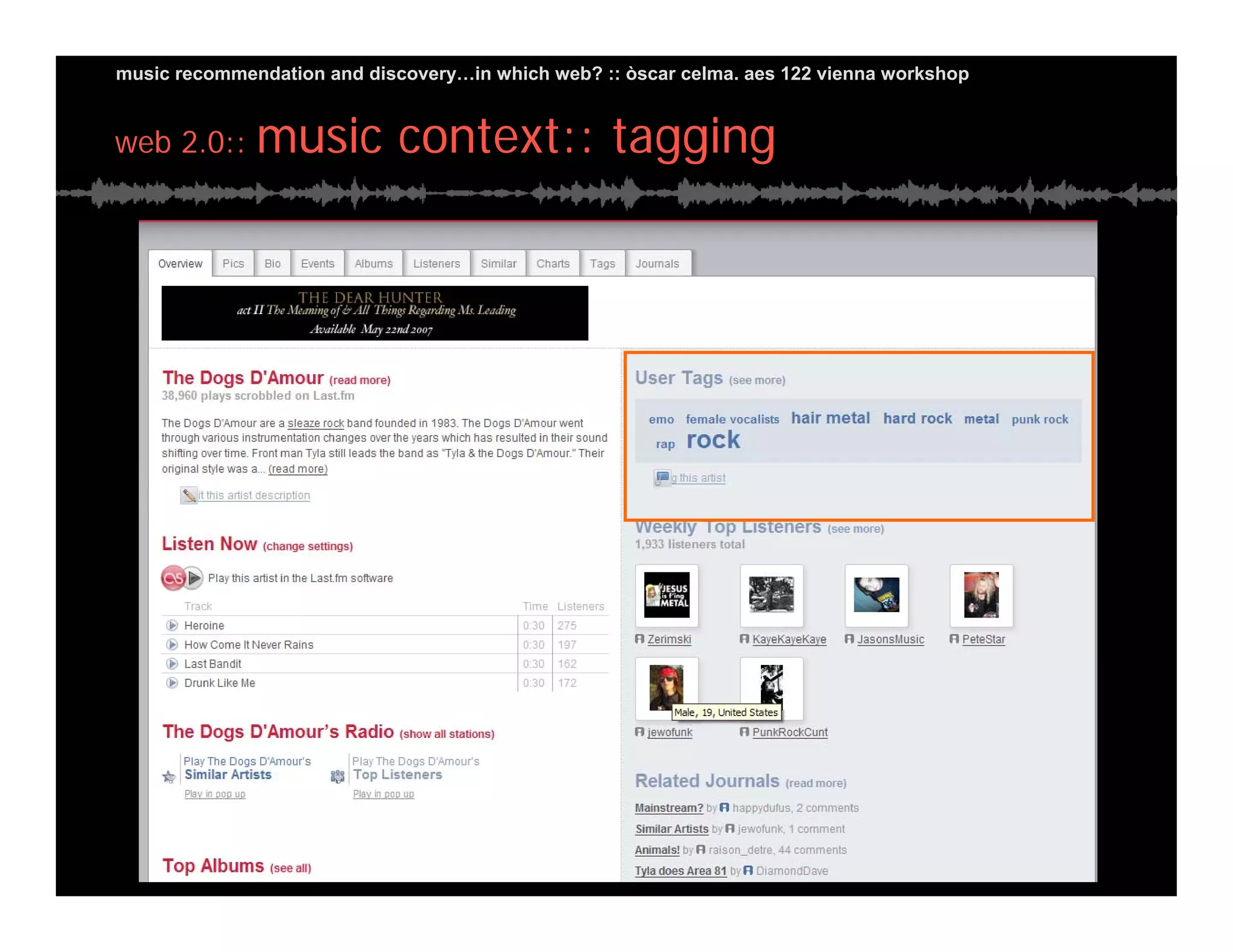 Music Recommendation and Discovery in...which Web?