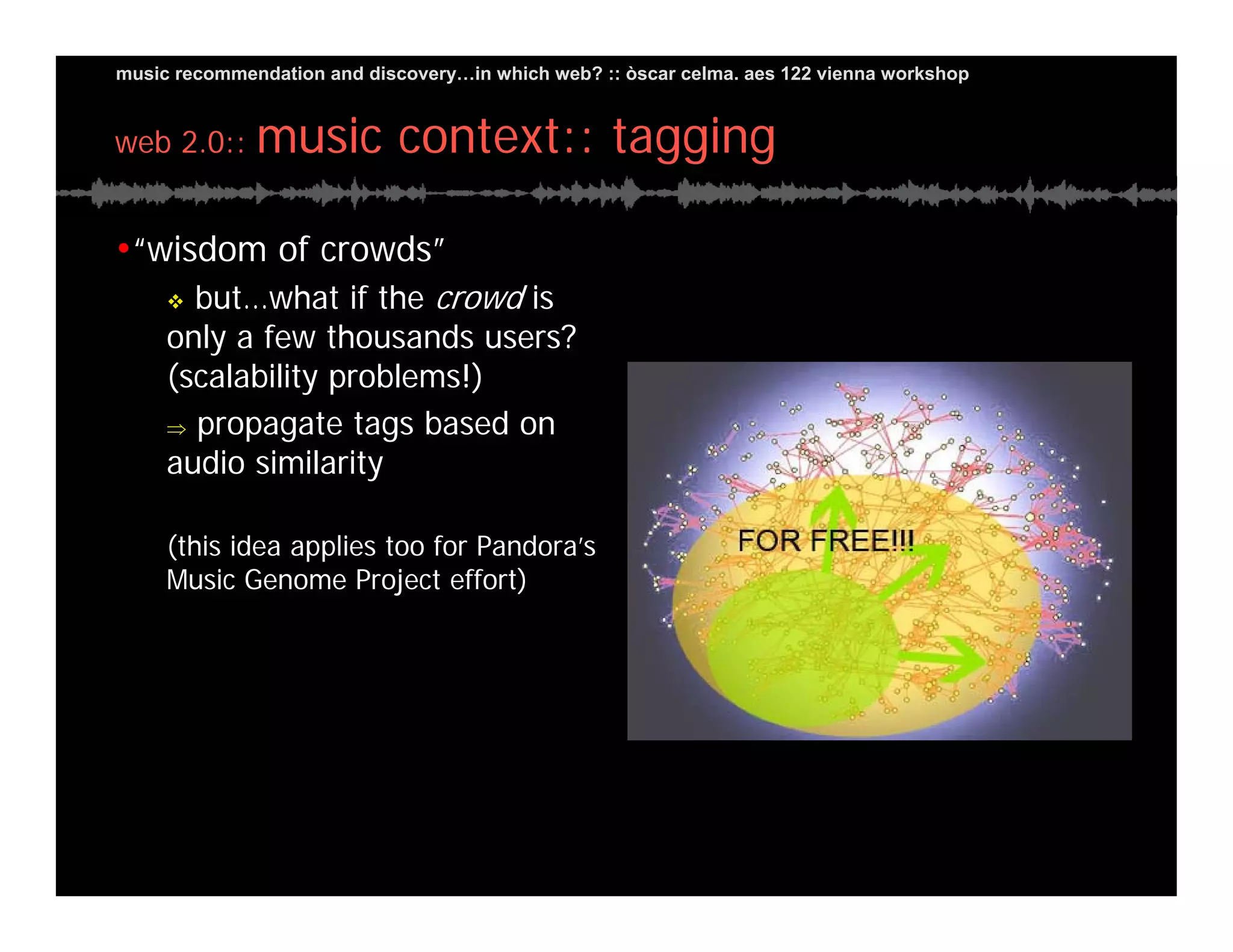 Music Recommendation and Discovery in...which Web?