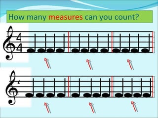 4 4 How many  measures  can you count? 4   4 