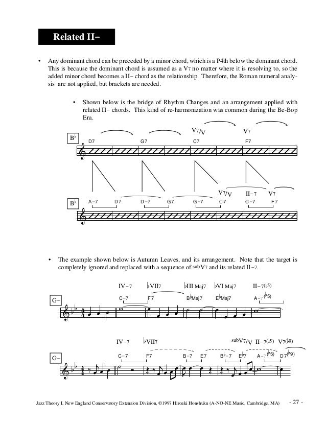 Music theory jazz theory