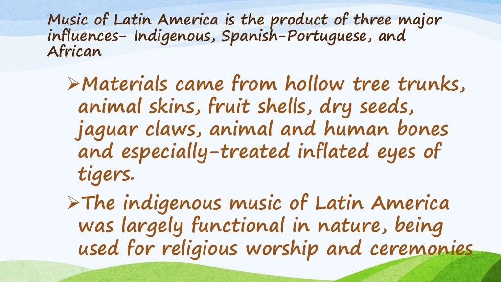 Music 10 lesson #1 latin american music