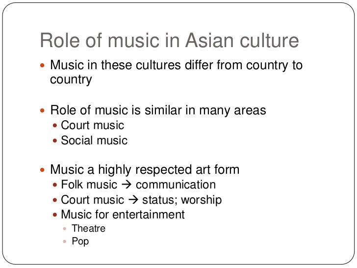 Music 120 Music of Southeast Asia