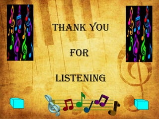 THANK YOU
FOR
LISTENING
 