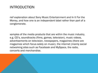 music as entertainment essay