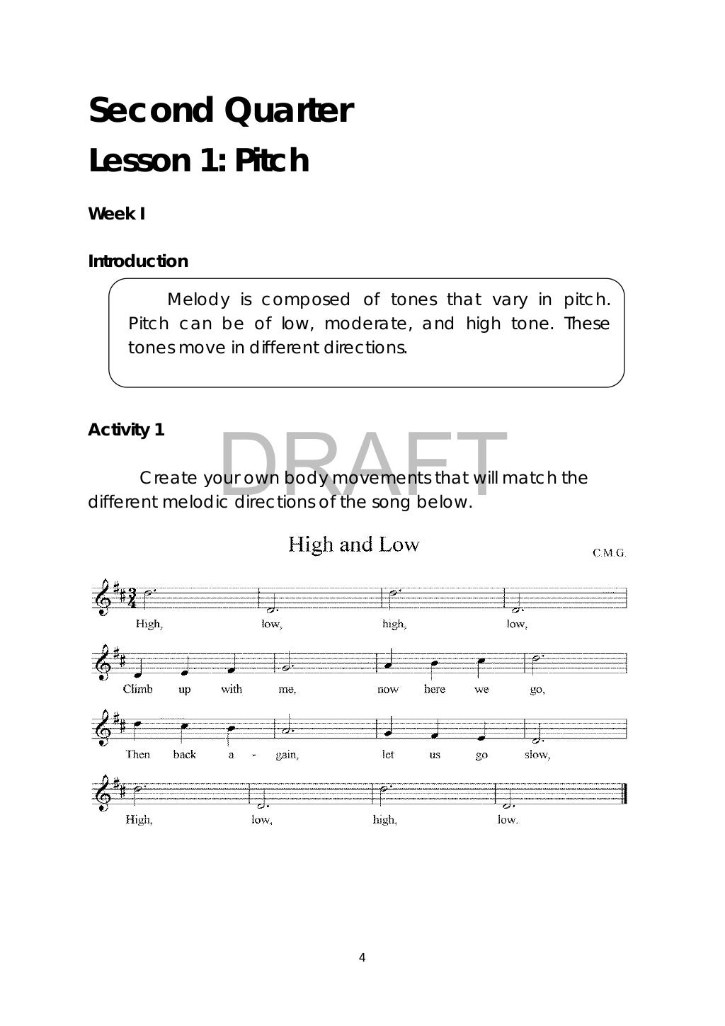 Grade 3 Music Learners Module