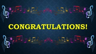 CONGRATULATIONS!
 