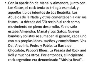 Historia del rock nacional argentino decada del 60