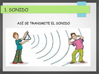 1. SONIDO 
ASÍ SE TRANSMITE EL SONIDO 
 