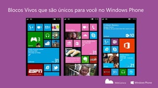 Blocos Vivos que são únicos para você no Windows Phone
 