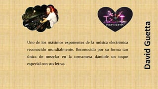 Uno de los máximos exponentes de la música electrónica
reconocido mundialmente. Reconocido por su forma tan
única de mezclar en la tornamesa dándole un toque
especial con sus letras.
 