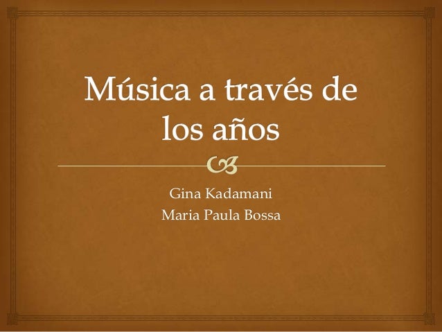 Musica En Decadas 3040506070 Y 80