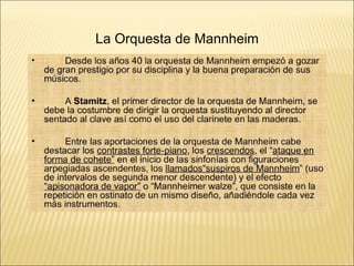La Orquesta de Mannheim 