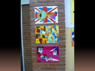 Musical cubist collage