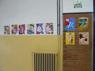 Musical cubist collage