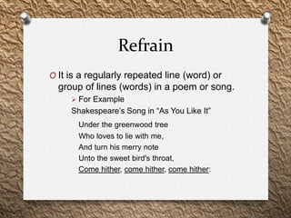 Musical devices | PPTX | Poetry | Books and Literature