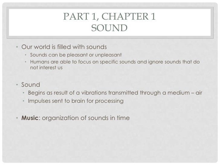 Musical elements sound