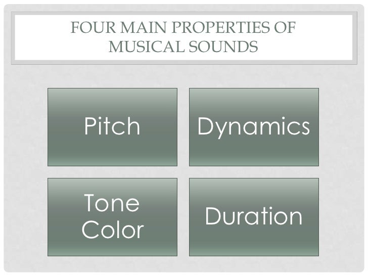 Musical elements sound