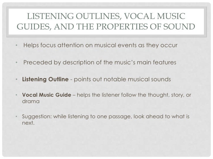 Musical elements sound