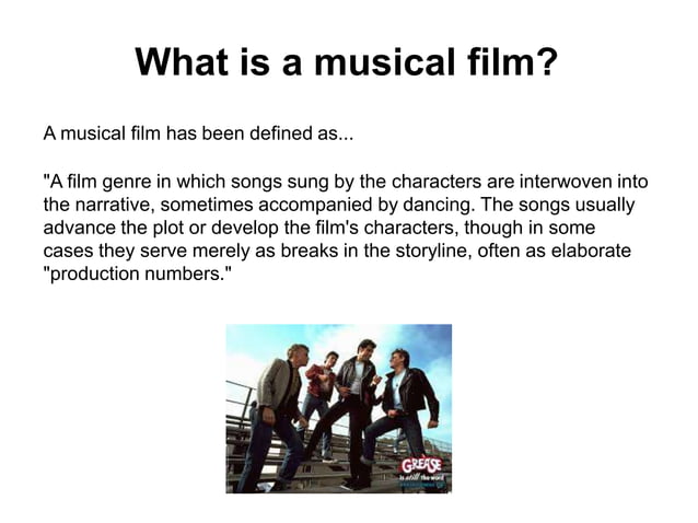 Musical films | PPT