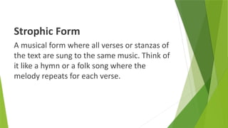 Understanding Musical Forms: Structure and Types in Composition | PPTX