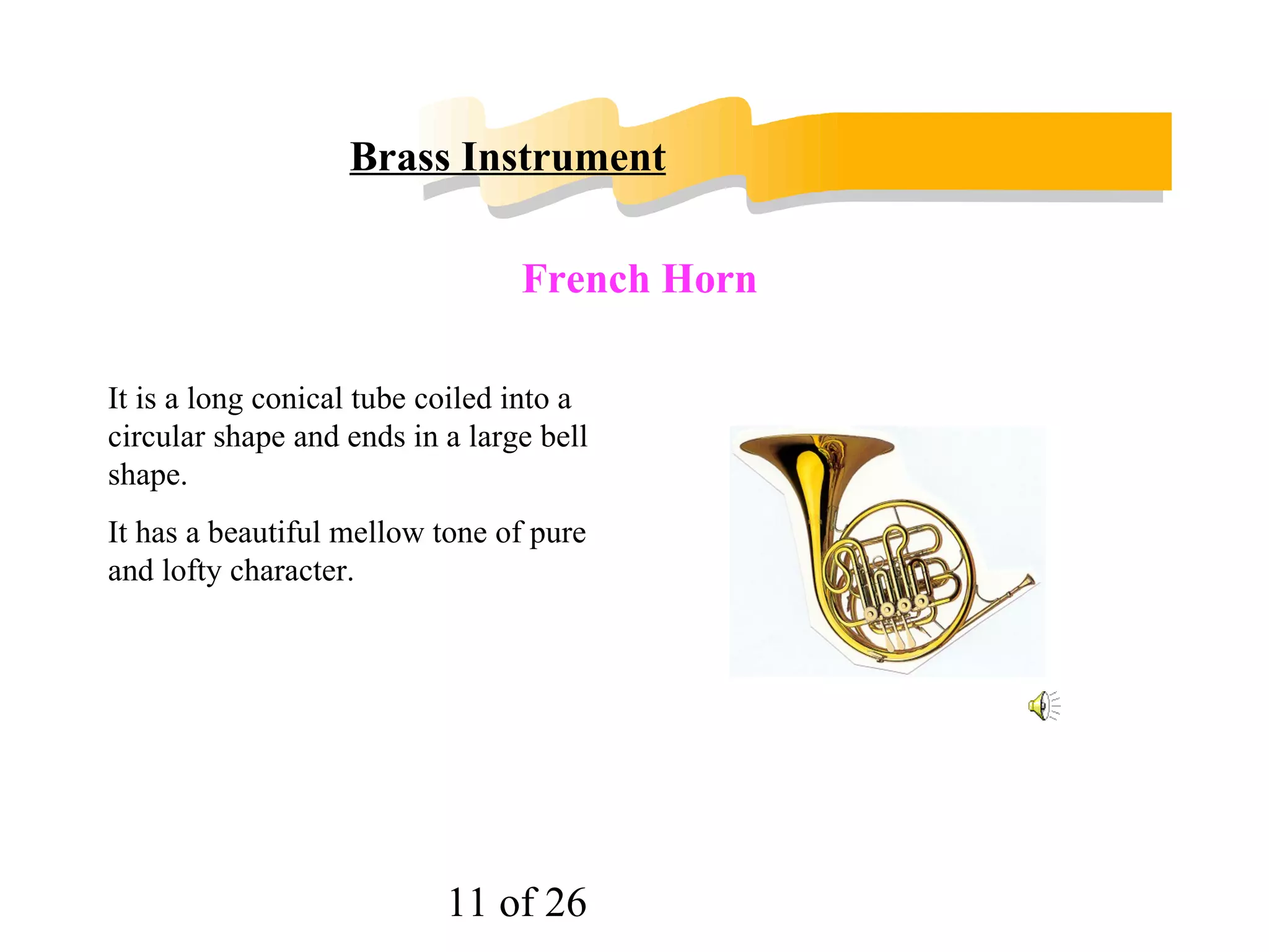 Woodwind Instrument It is a double-reed instrument. 