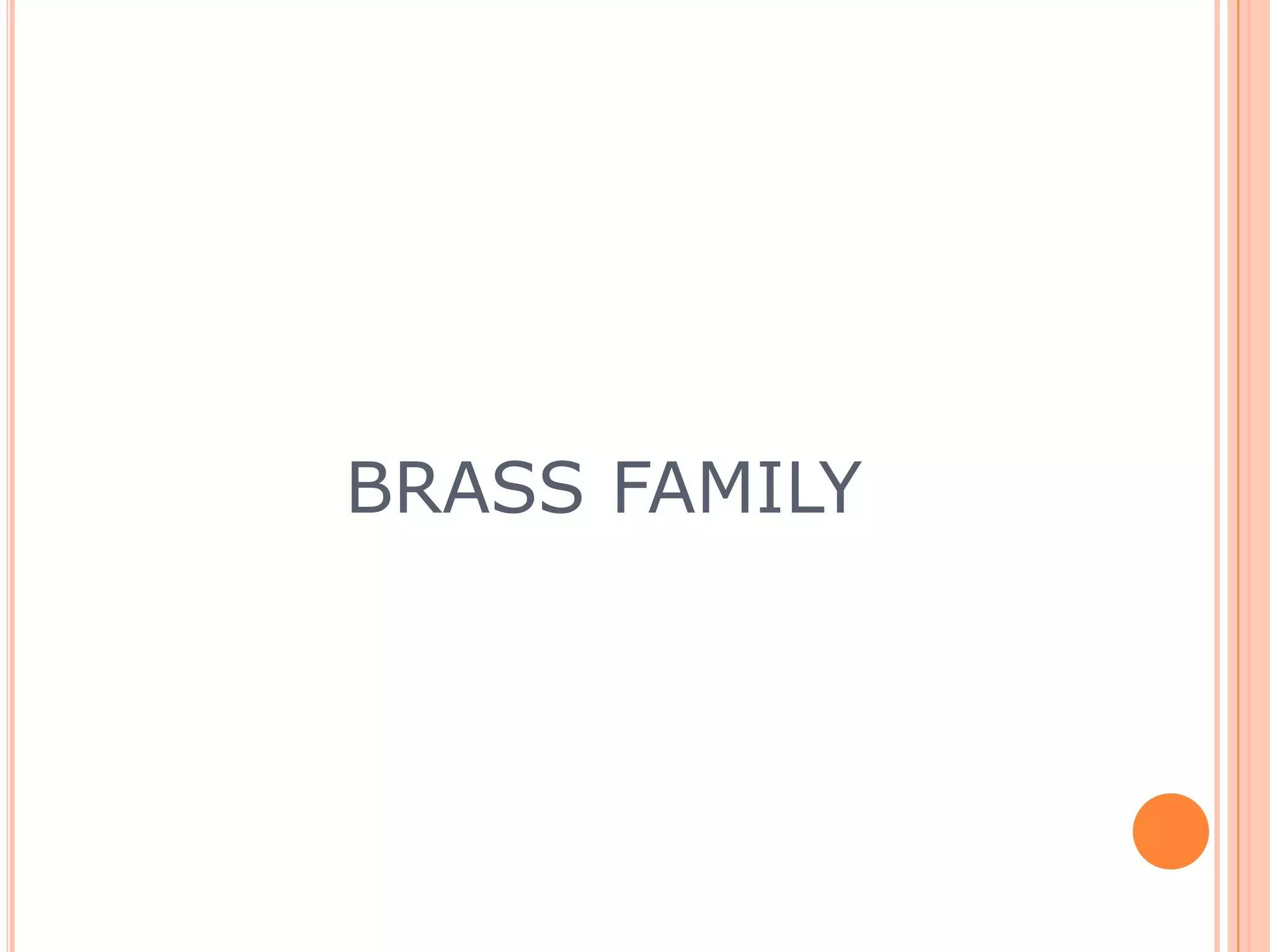 BRASS FAMILY

 