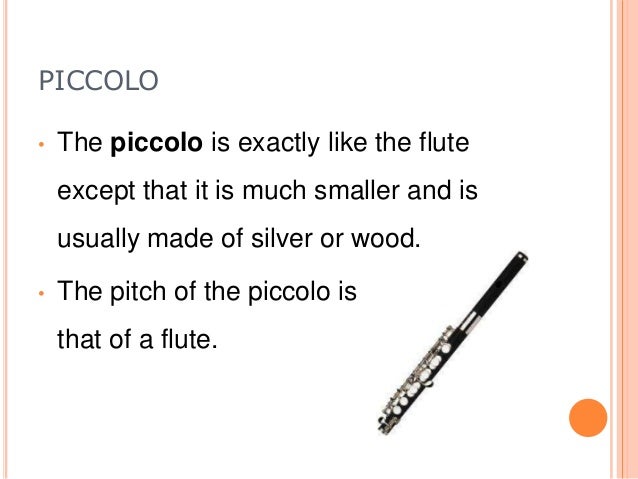 View Piccolo Instrument Description Pictures