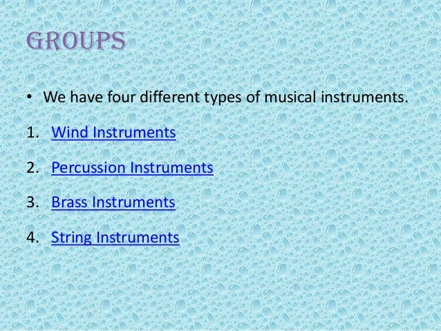 Musical instruments