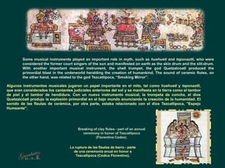 Traditional Aztec Instruments Musical Instruments around the World 2 (Aztecas-México) | PPSX