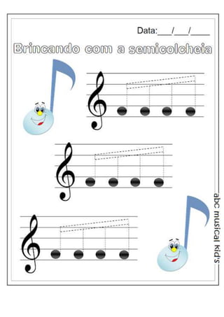 Musicalização infantil  exercicios