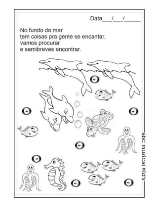 Musicalização infantil  exercicios