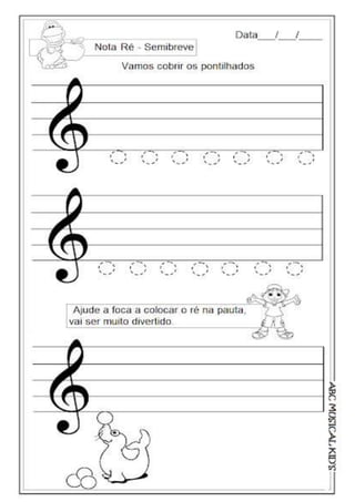 Musicalização infantil  exercicios