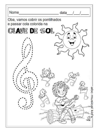 Musicalização infantil  exercicios