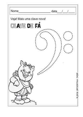 Musicalização infantil  exercicios