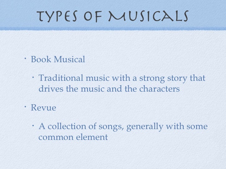 musical theatre powerpoint