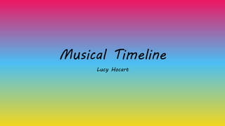 Musical Timeline
Lucy Hocart
 