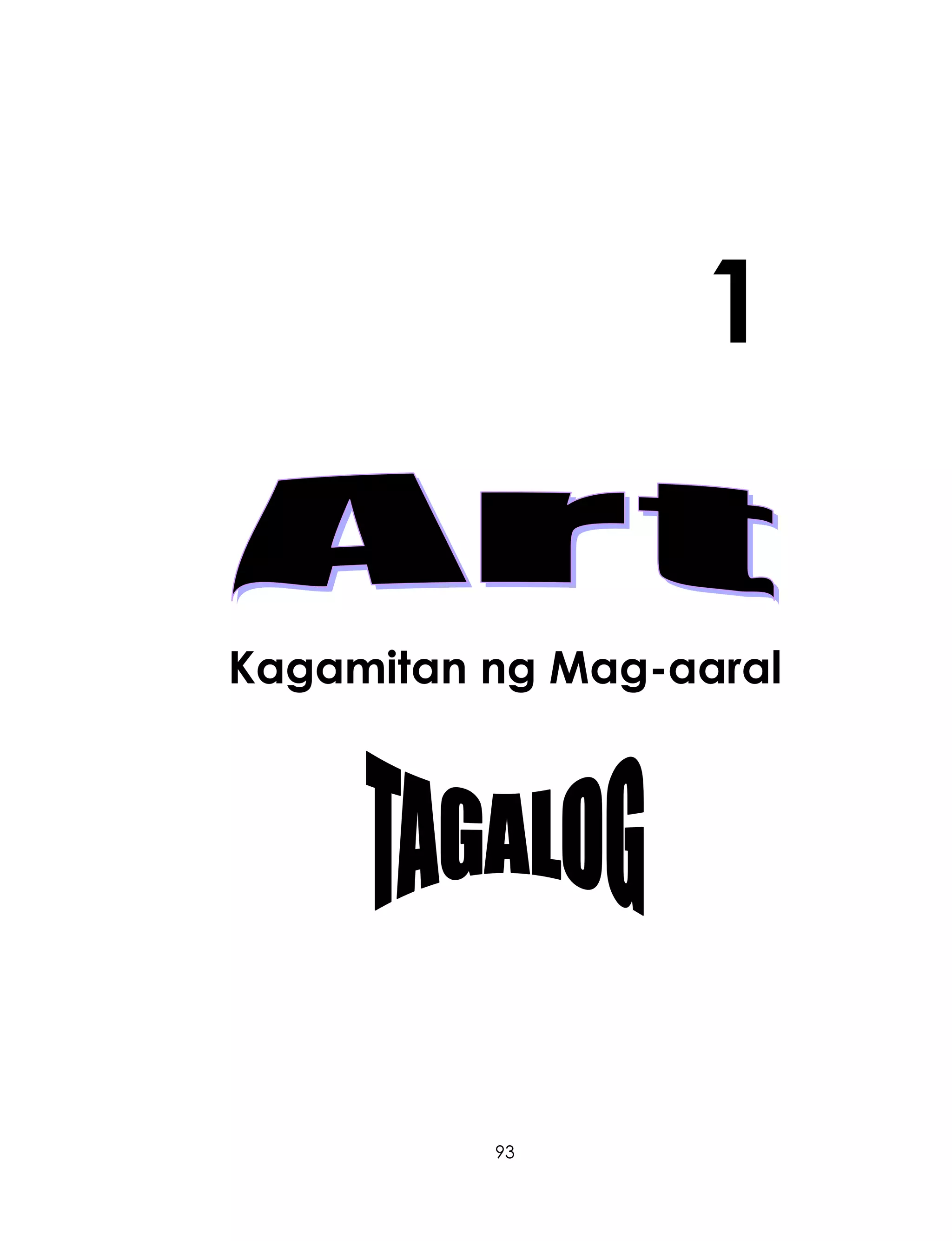 93
1
Kagamitan ng Mag-aaral
 