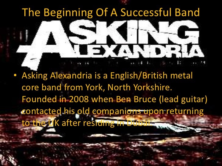 Music Appreciation Midterm Project Asking Alexandria