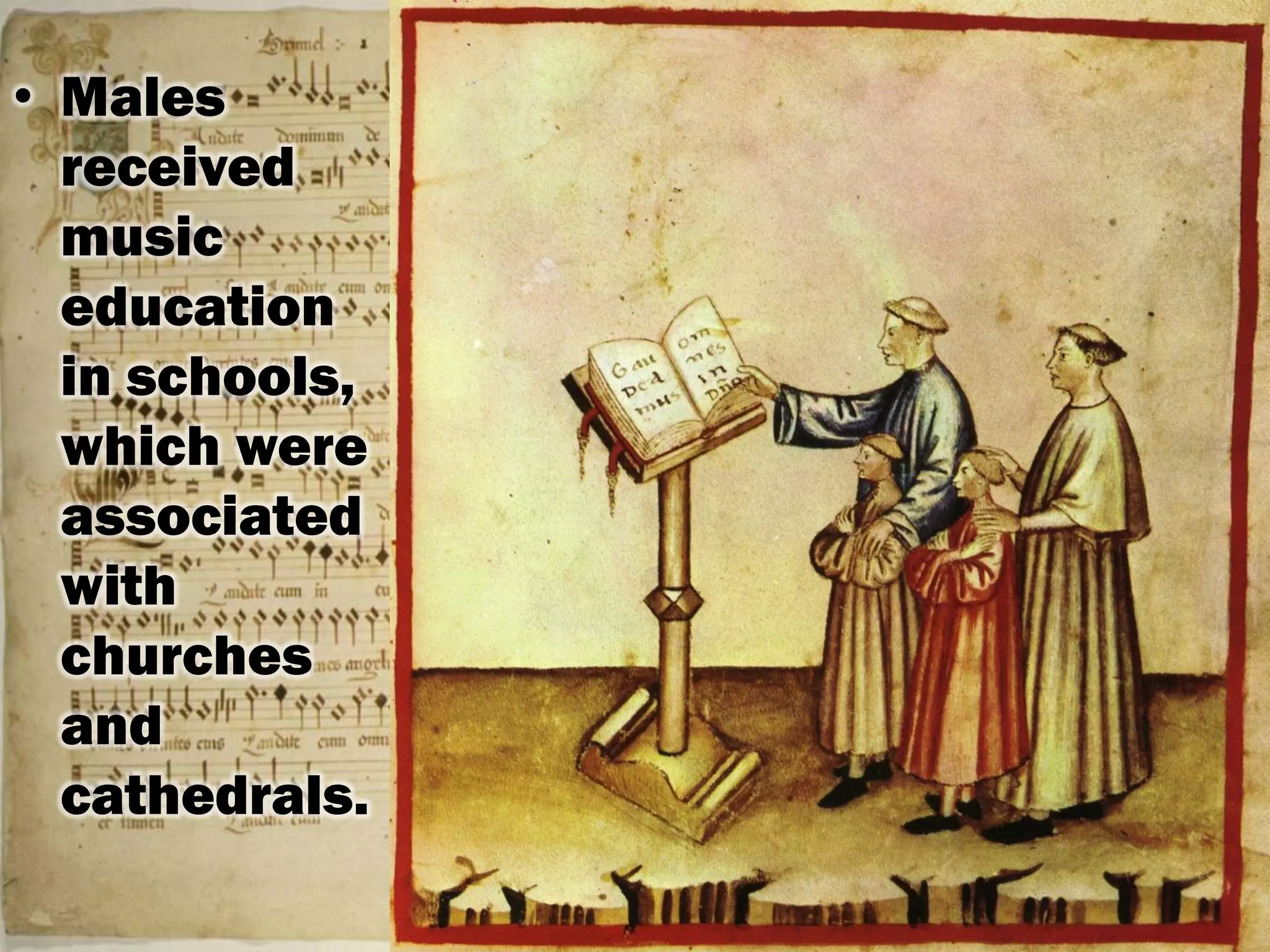 Music Appreciation Topic II: Music of the Middle Ages and the ...