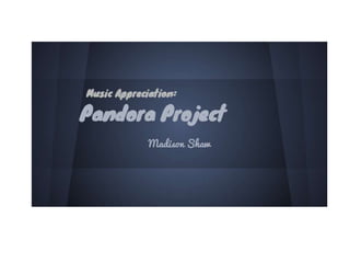 Music Appreciation: Weeks 2 to 3