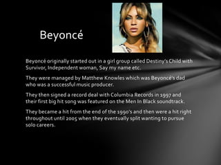 Music artist background | PPTX
